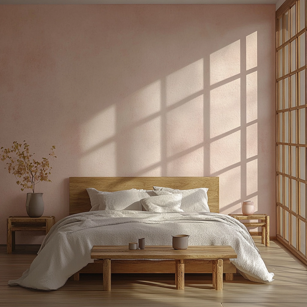 pink farmhouse bedroom 68