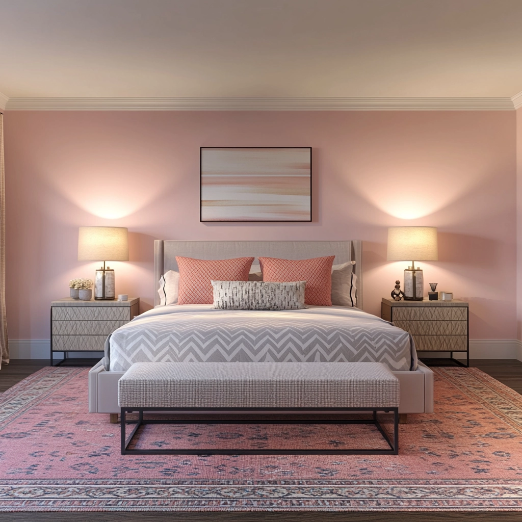 pink farmhouse bedroom 7