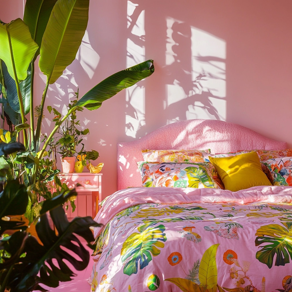 pink farmhouse bedroom 76
