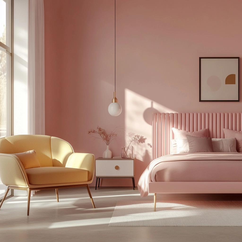 pink farmhouse bedroom 78