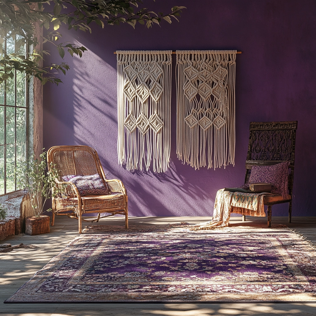purple farmhouse bedroom 10