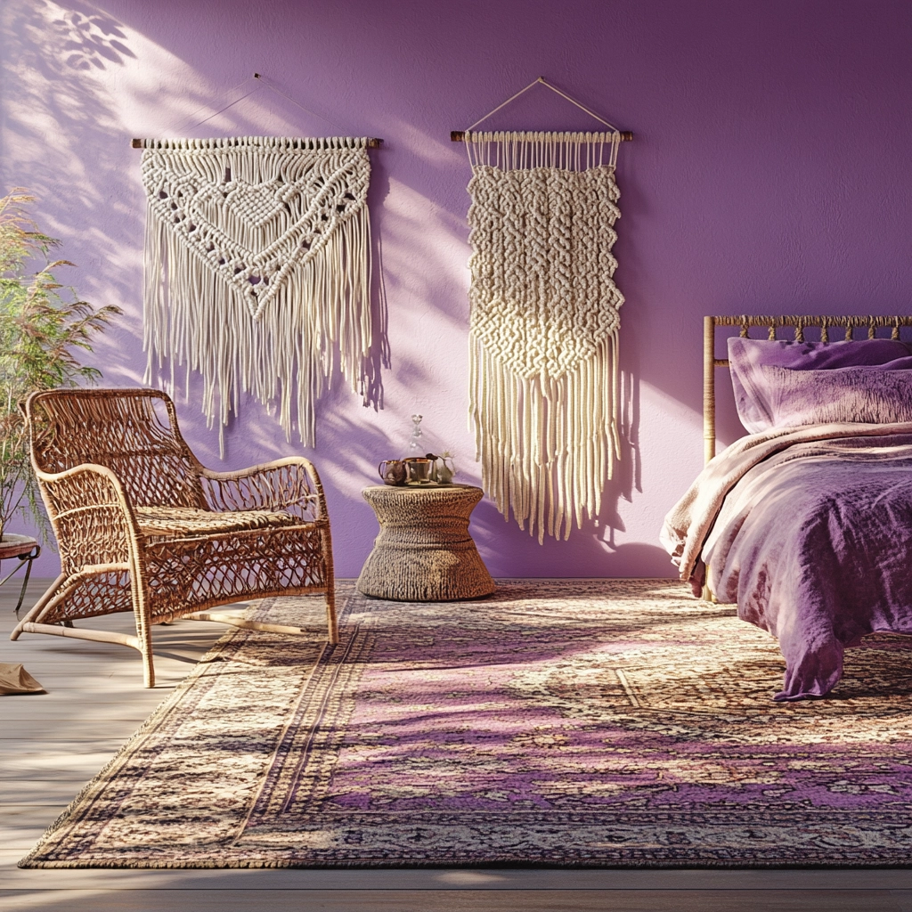 purple farmhouse bedroom 12