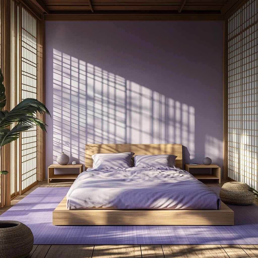 purple farmhouse bedroom 50
