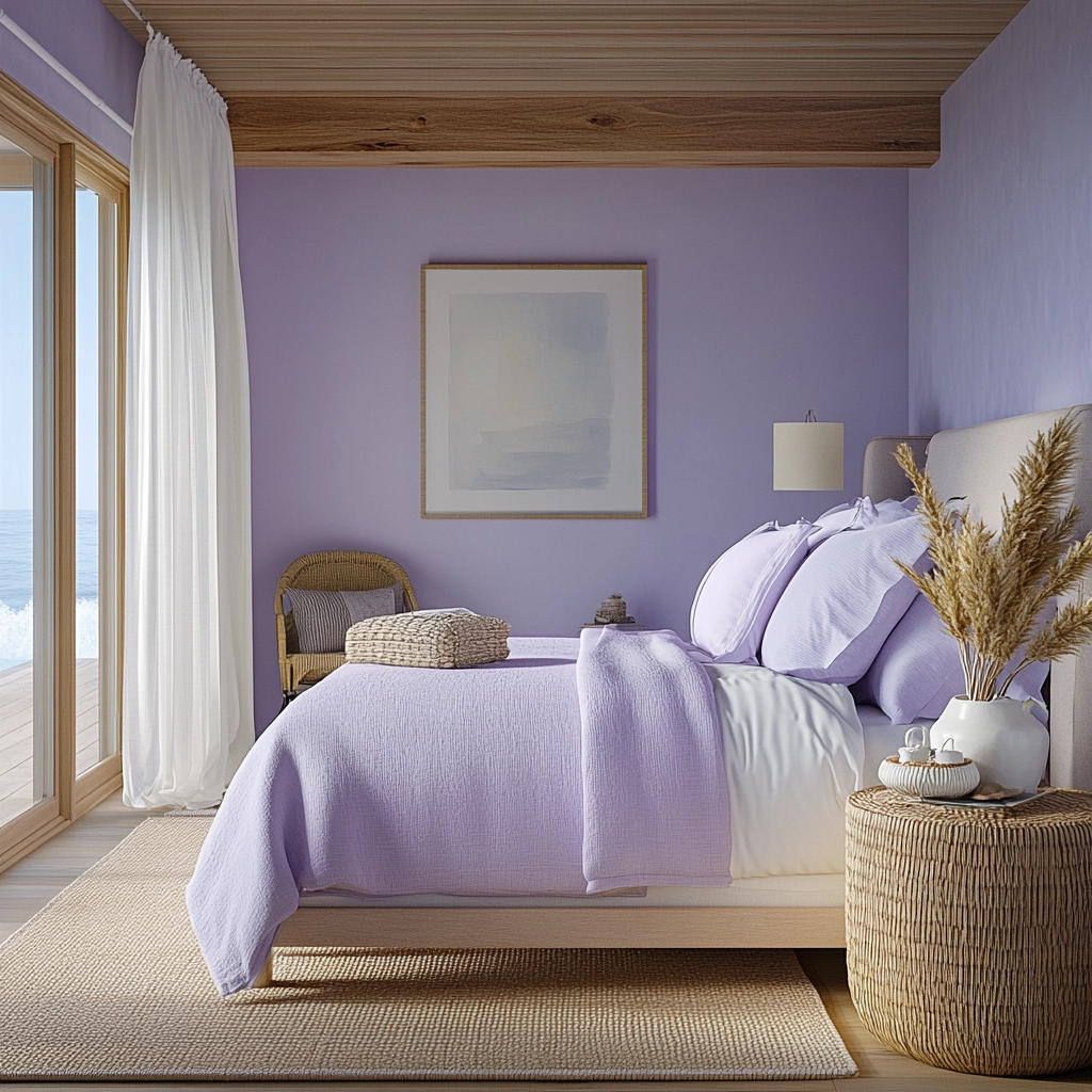 purple farmhouse bedroom 66