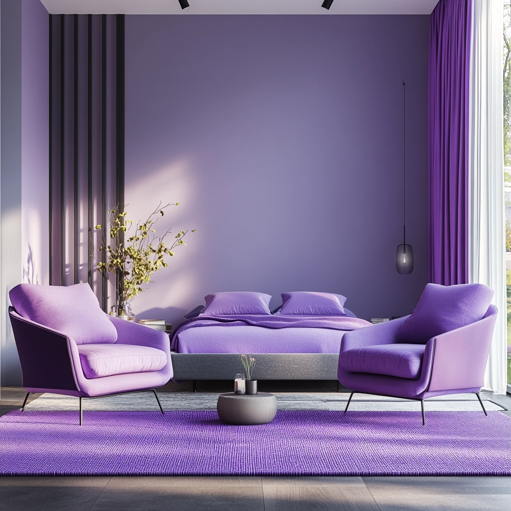 purple farmhouse bedroom 75
