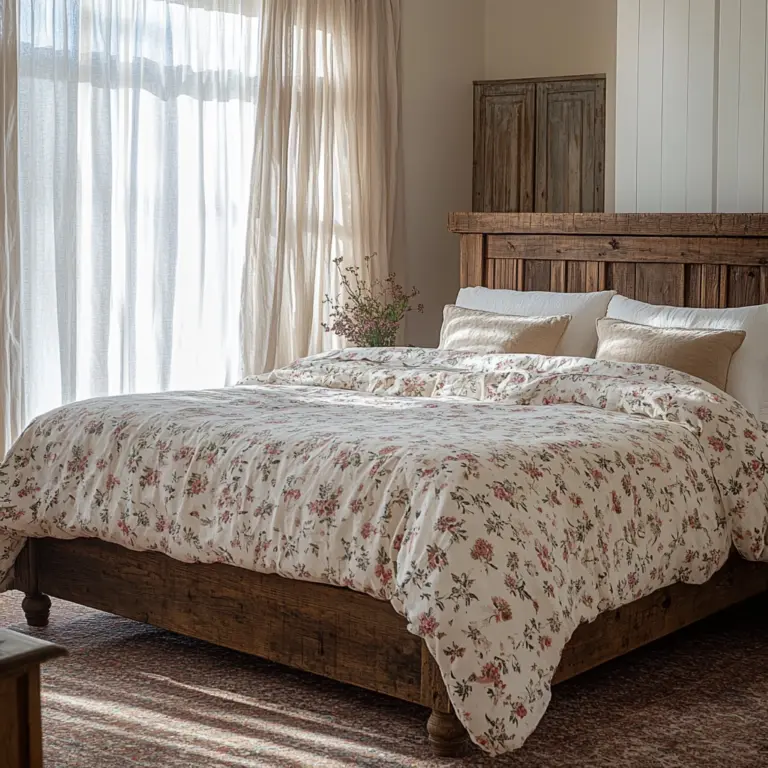 romantic farmhouse bedroom 1