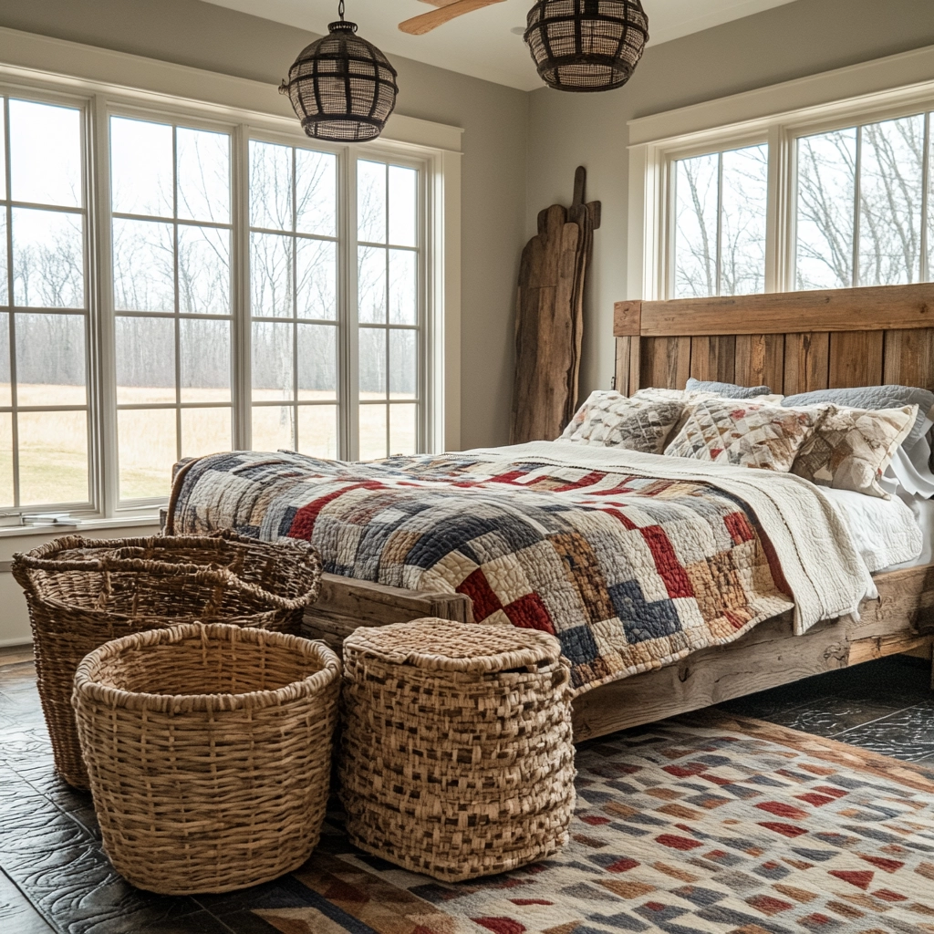 rustic bedroom design farmhouse style 2