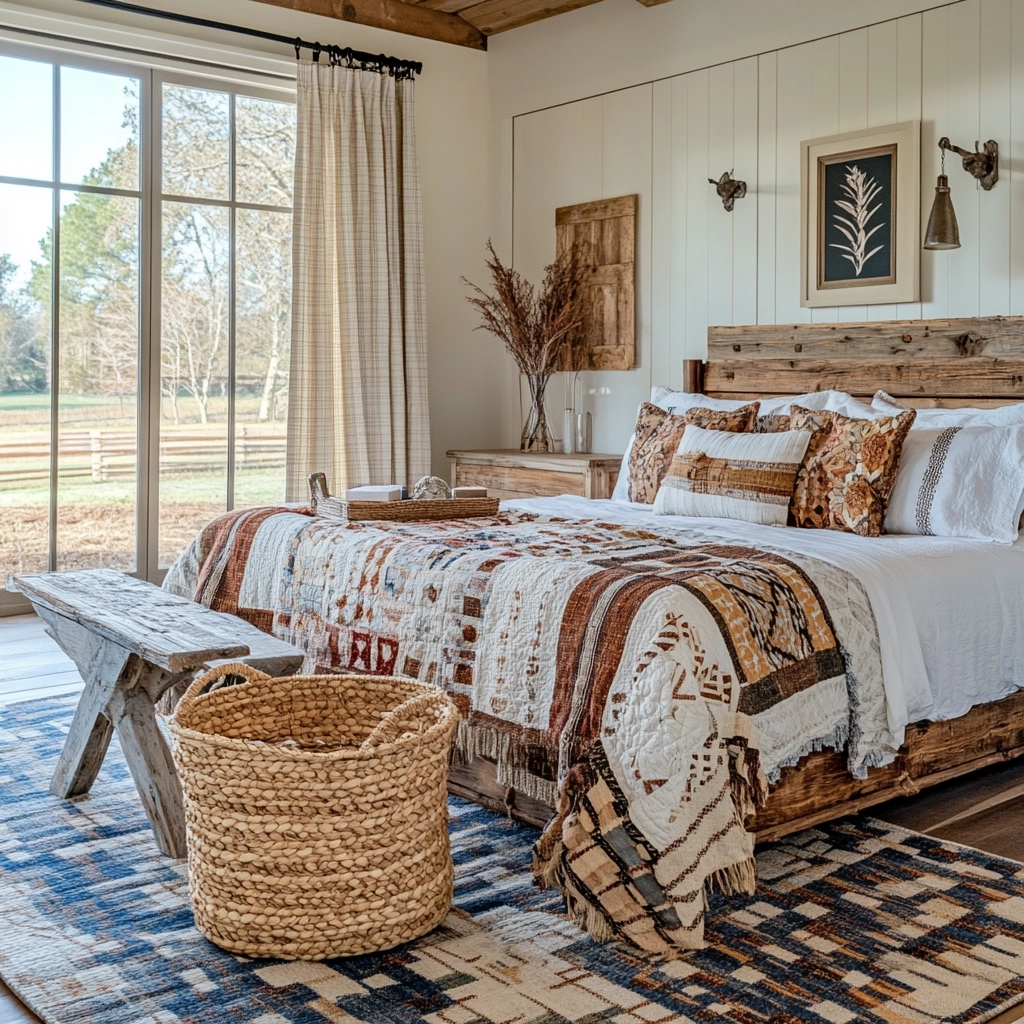 rustic bedroom design farmhouse style 3