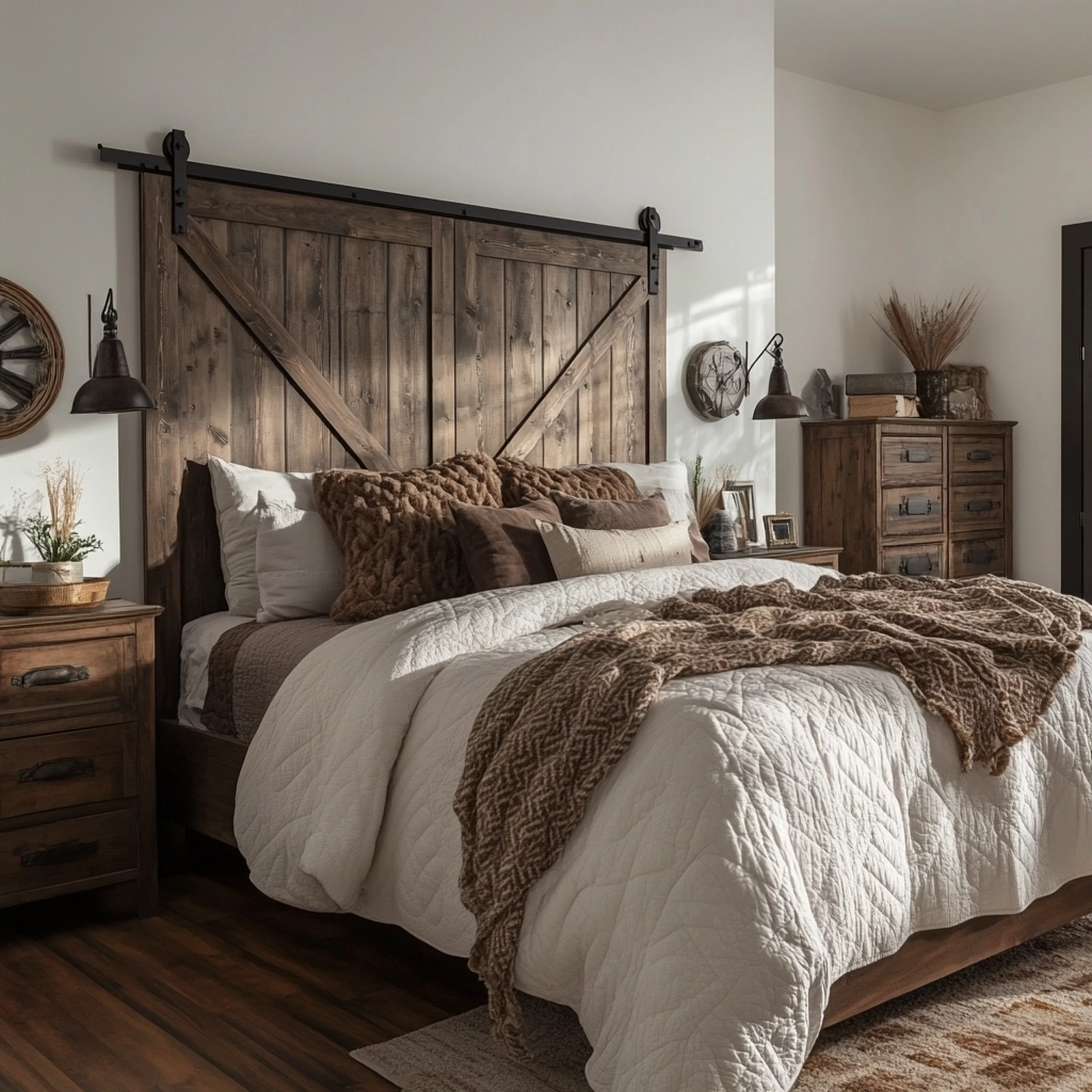 rustic bedroom design farmhouse style 37