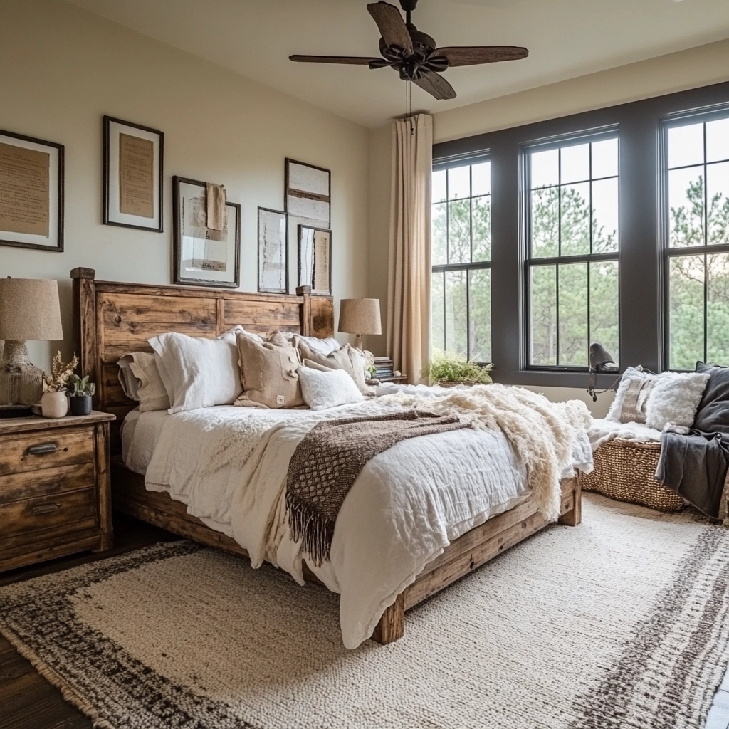rustic bedroom design farmhouse style 59