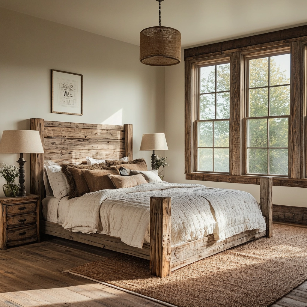 rustic bedroom design farmhouse style 60