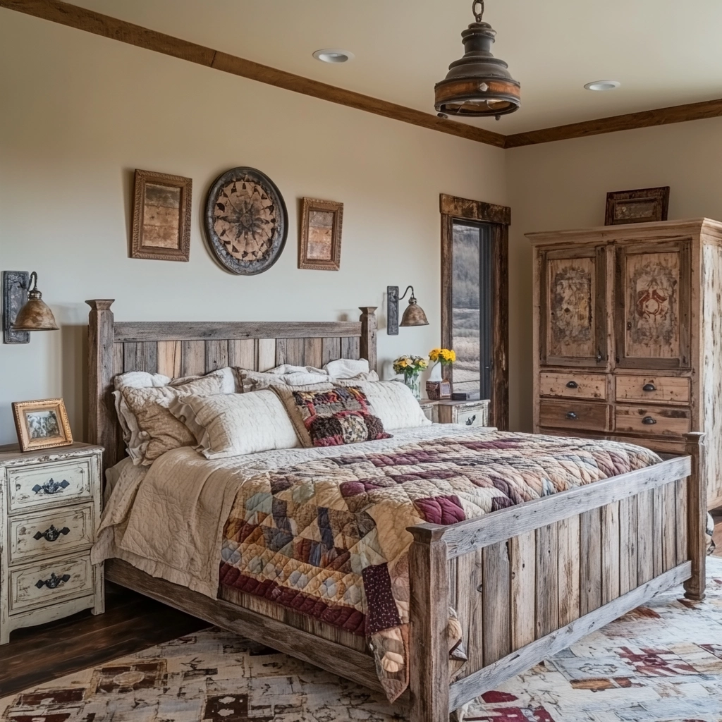 rustic bedroom design farmhouse style 73