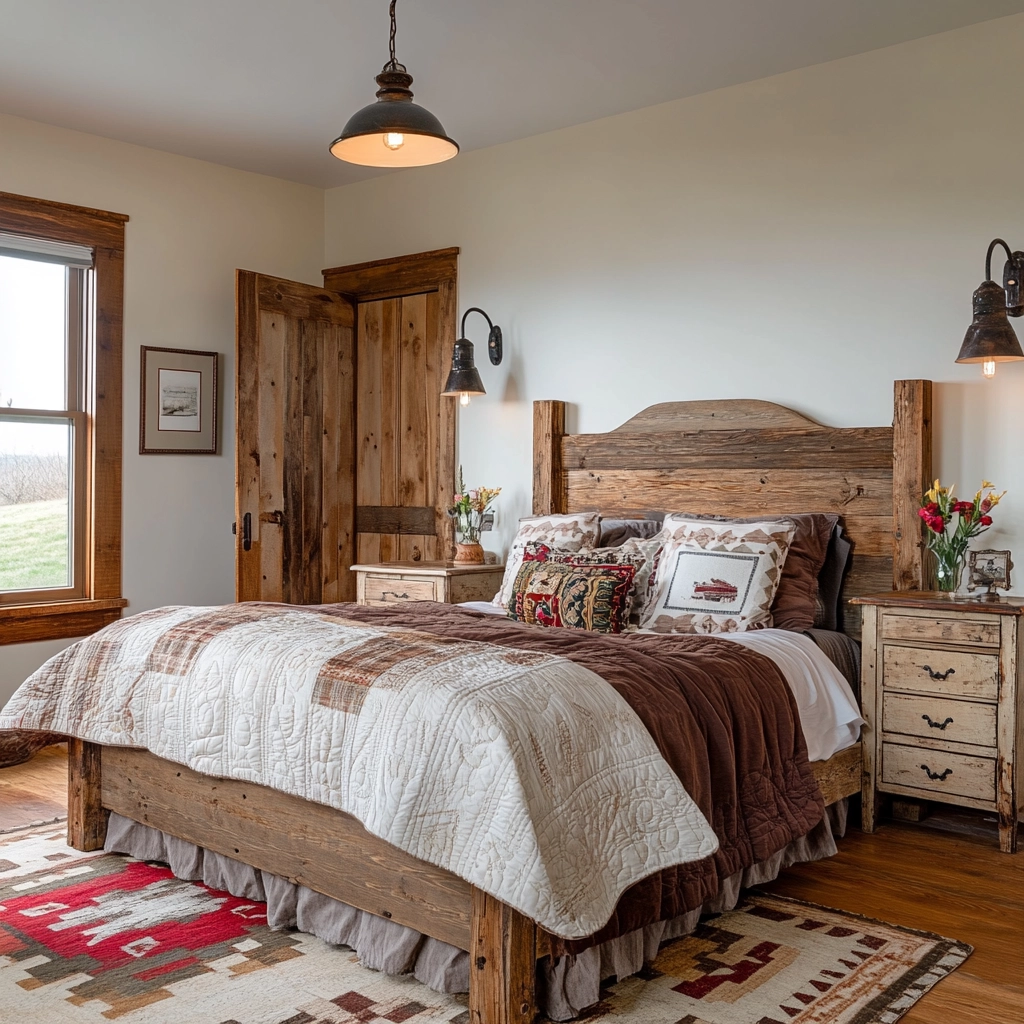 rustic bedroom design farmhouse style 74