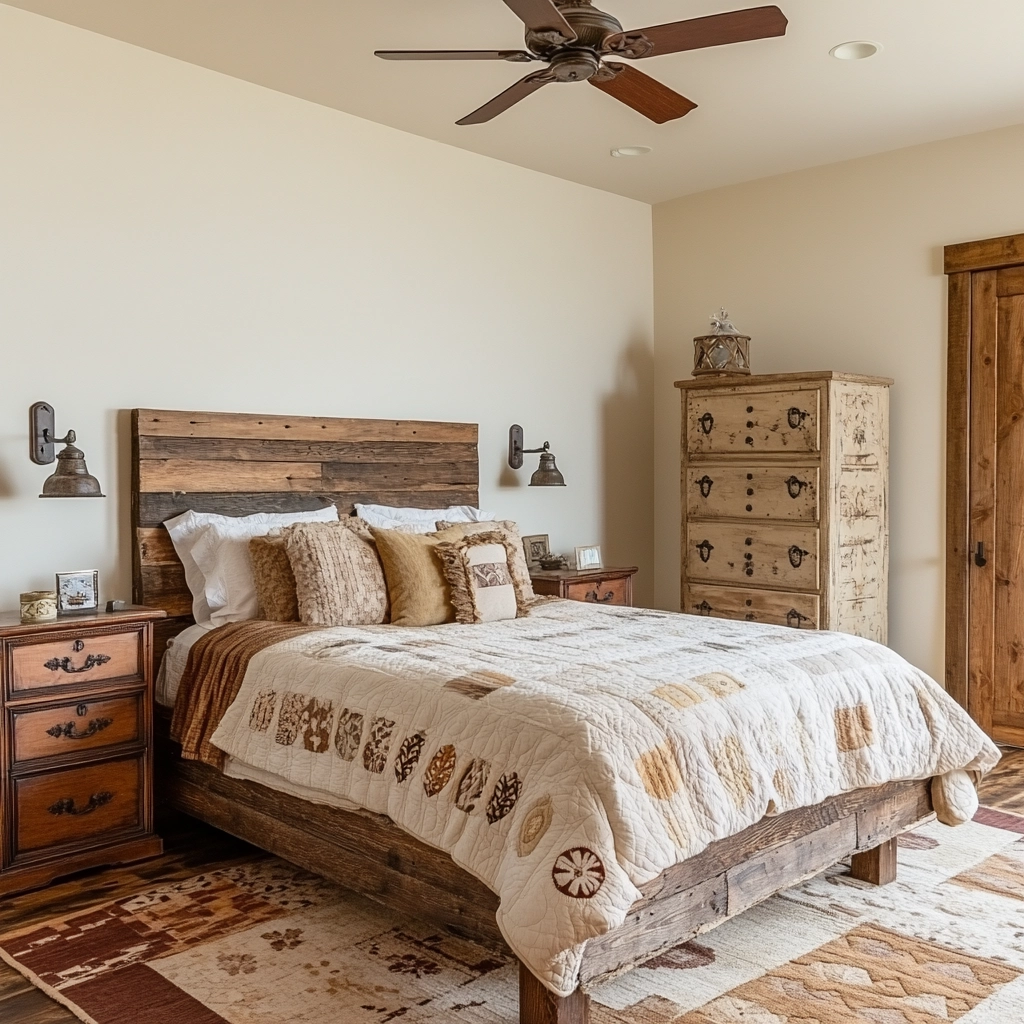 rustic bedroom design farmhouse style 75