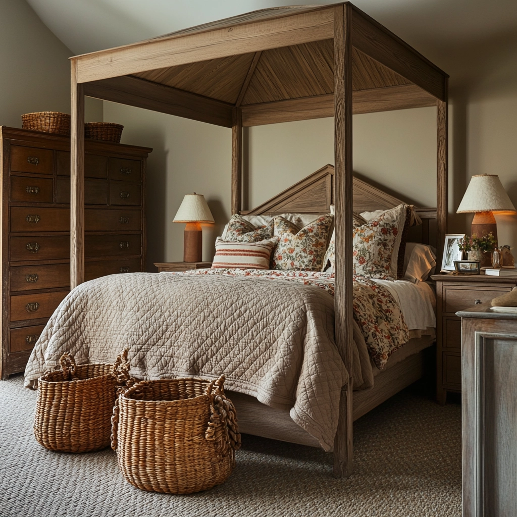 rustic farmhouse bedroom 25