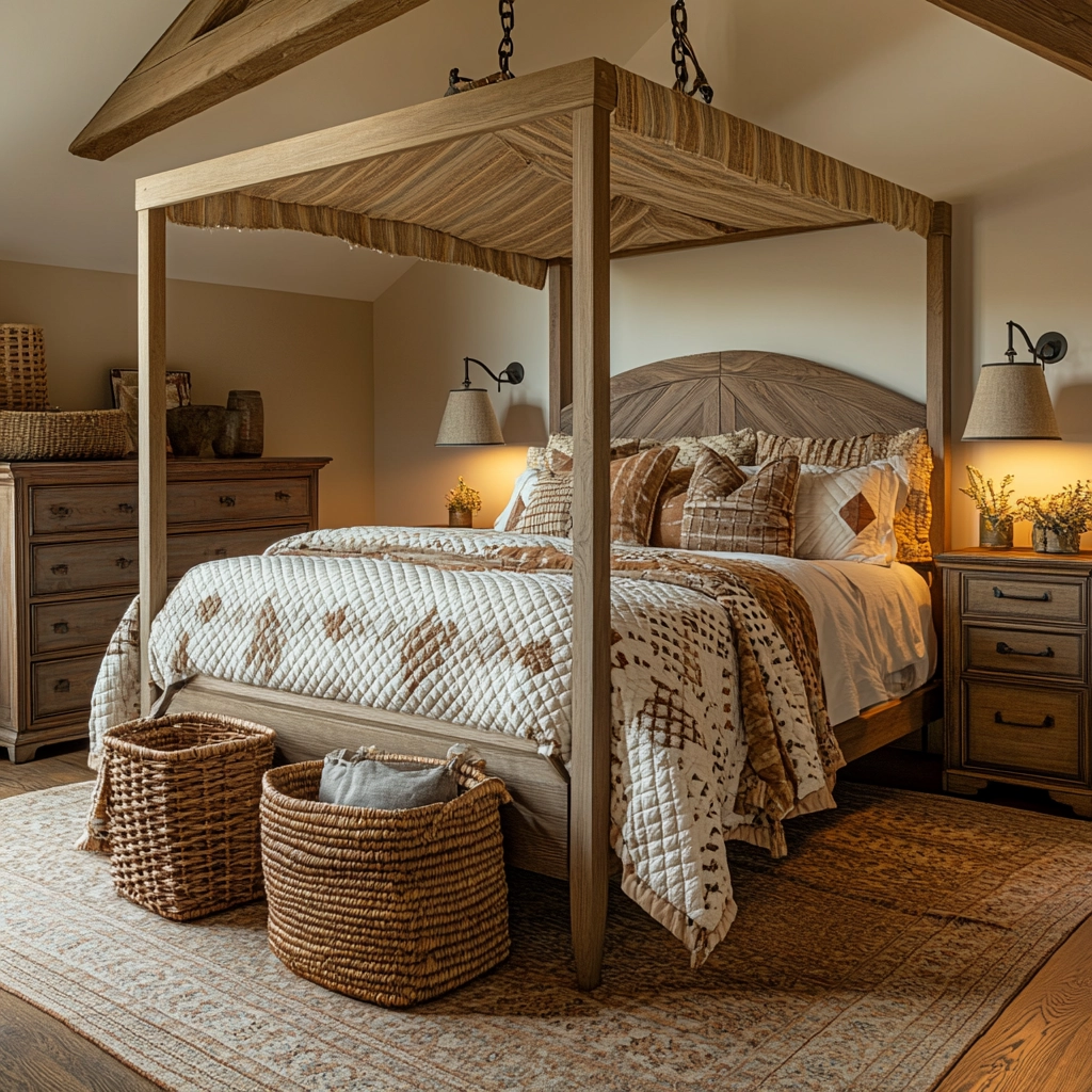 rustic farmhouse bedroom 26