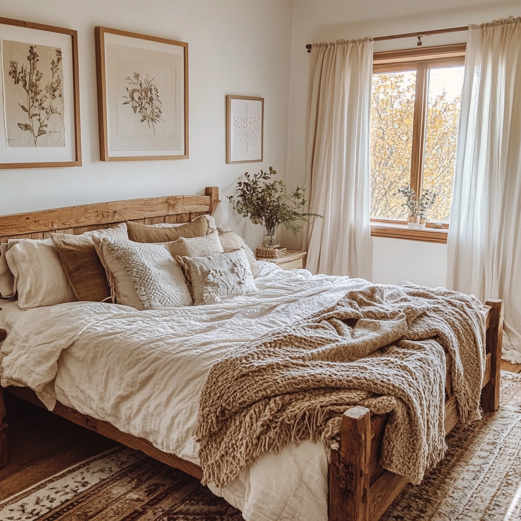 rustic farmhouse bedroom country 18