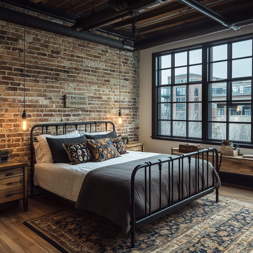 rustic farmhouse bedroom country 33