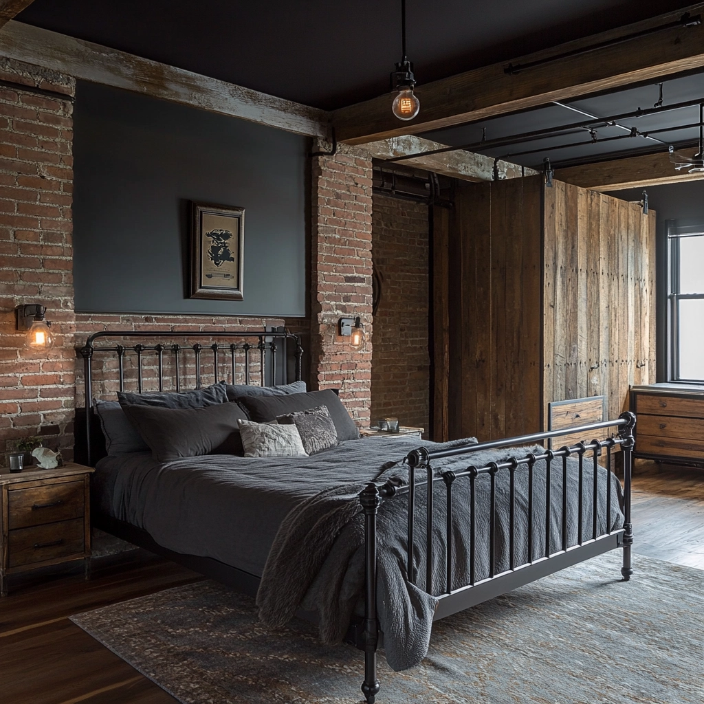 rustic farmhouse bedroom country 34