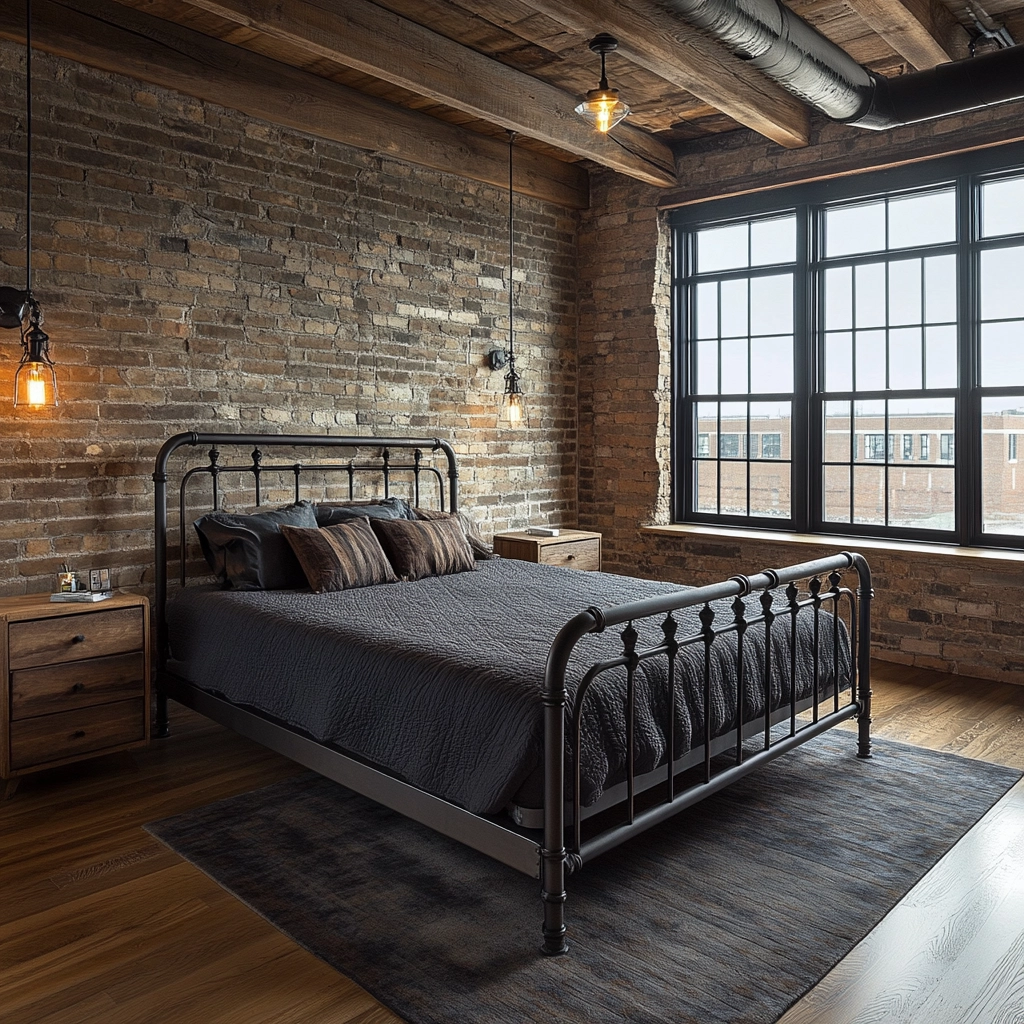 rustic farmhouse bedroom country 36