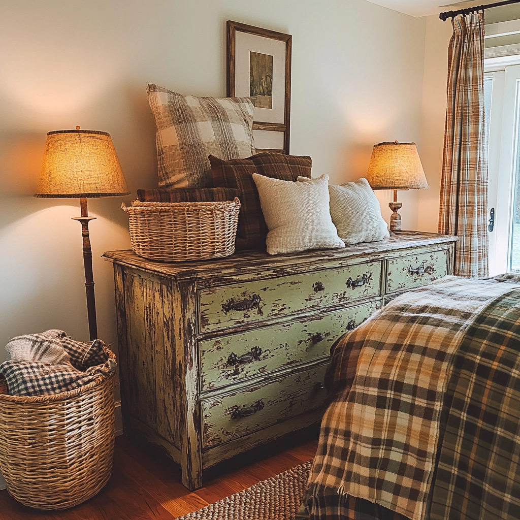 rustic farmhouse bedroom country 5