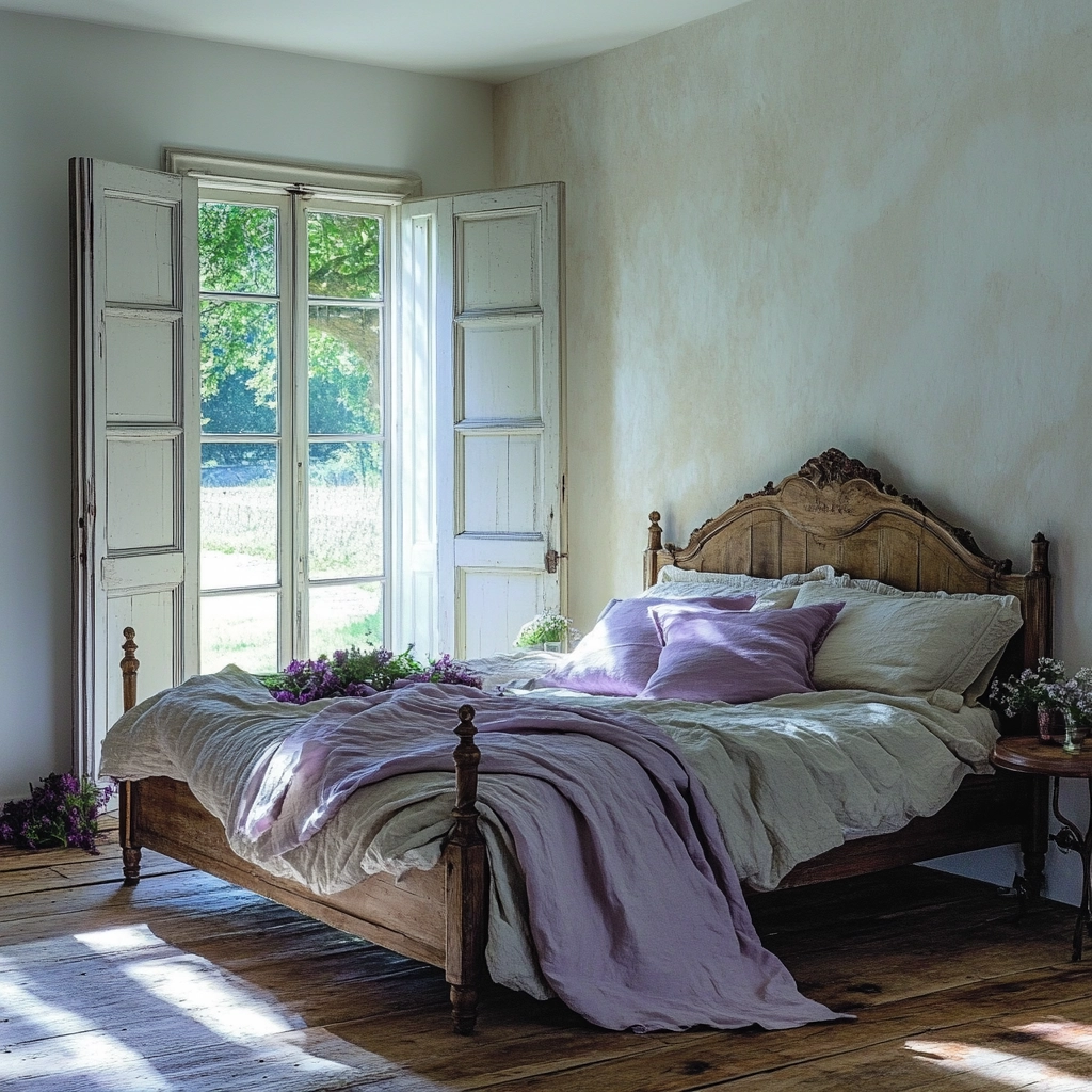 rustic farmhouse bedroom country 58