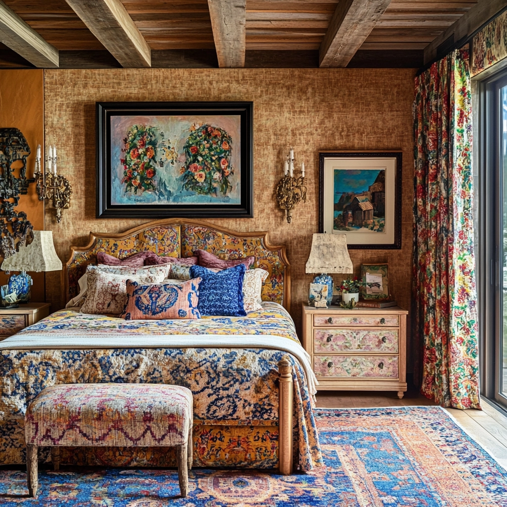 rustic farmhouse bedroom country 68