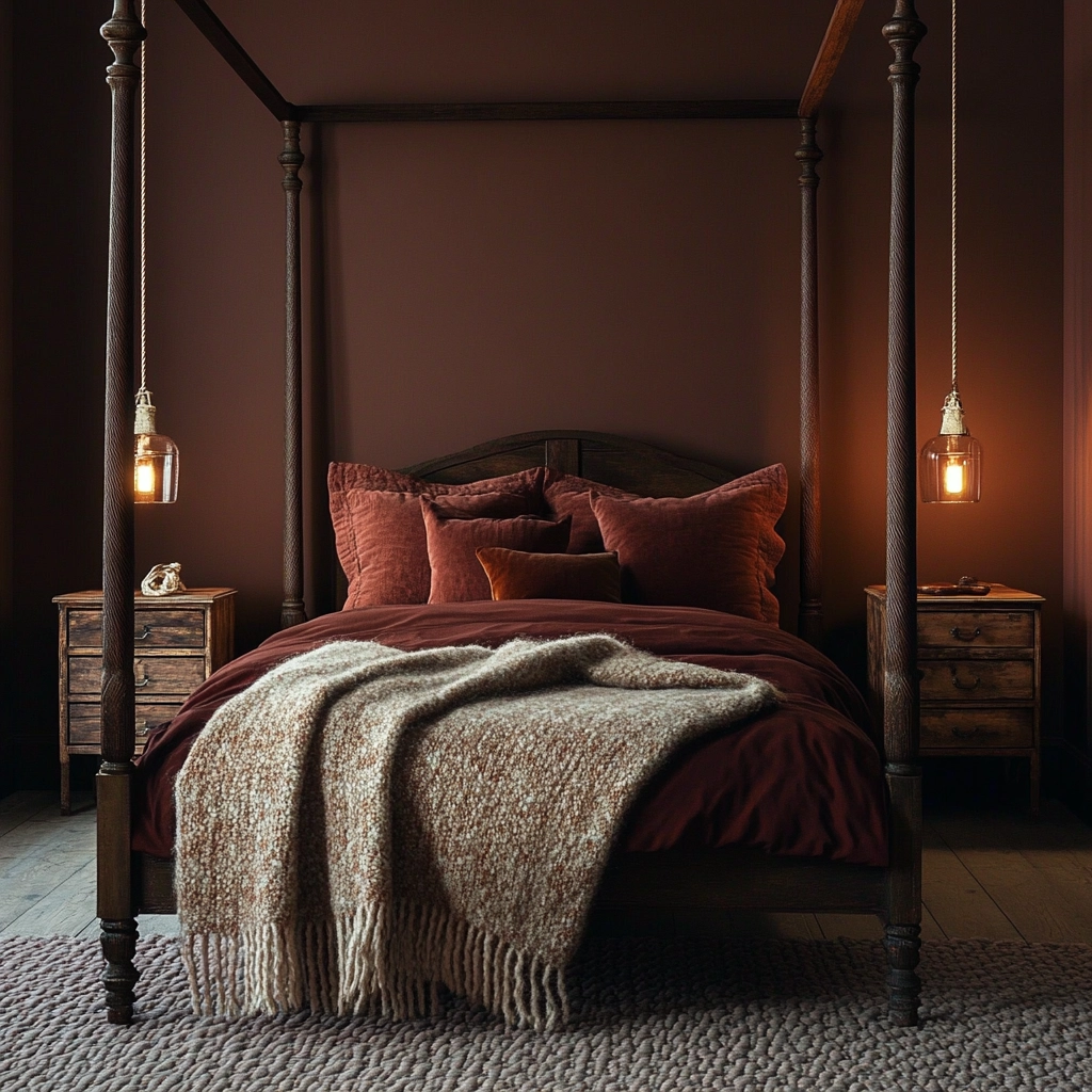 rustic farmhouse bedroom decor ideas 14