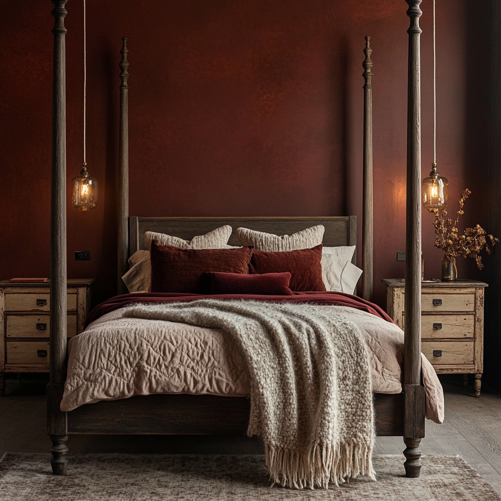 rustic farmhouse bedroom decor ideas 16