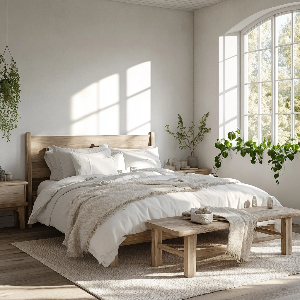 rustic farmhouse bedroom decor ideas 19