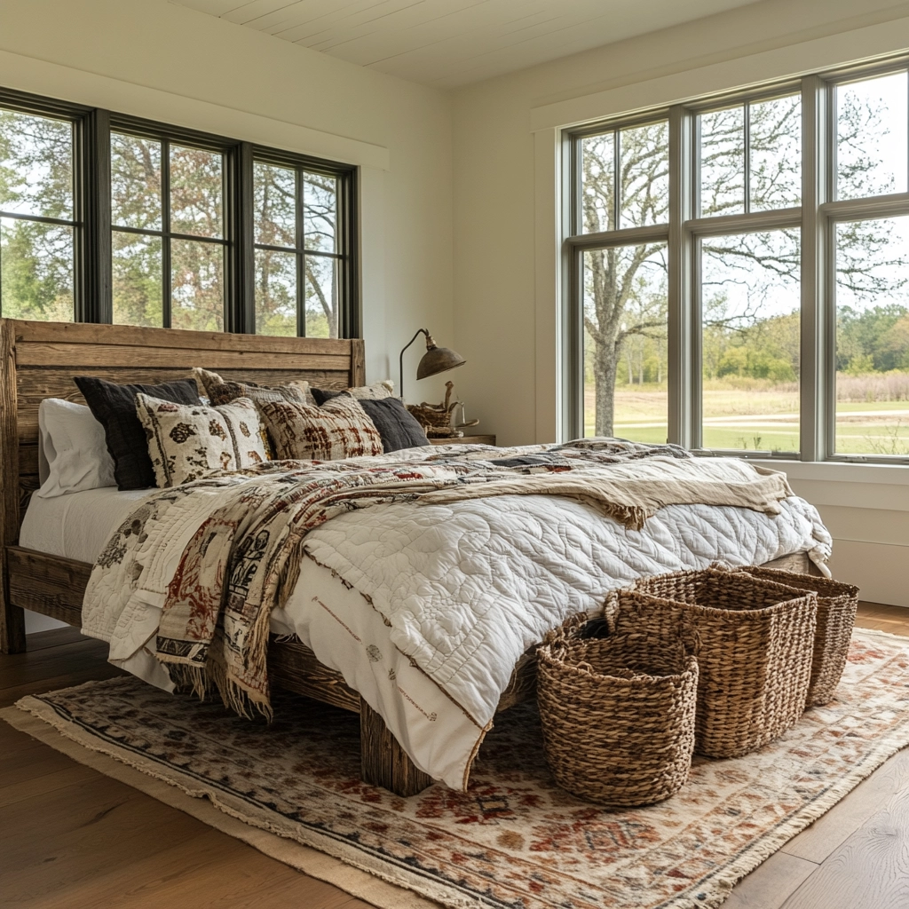 rustic farmhouse bedroom decor ideas 2
