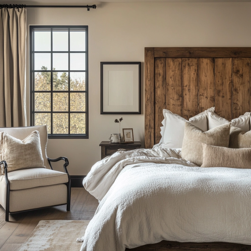 rustic farmhouse bedroom decor ideas 26