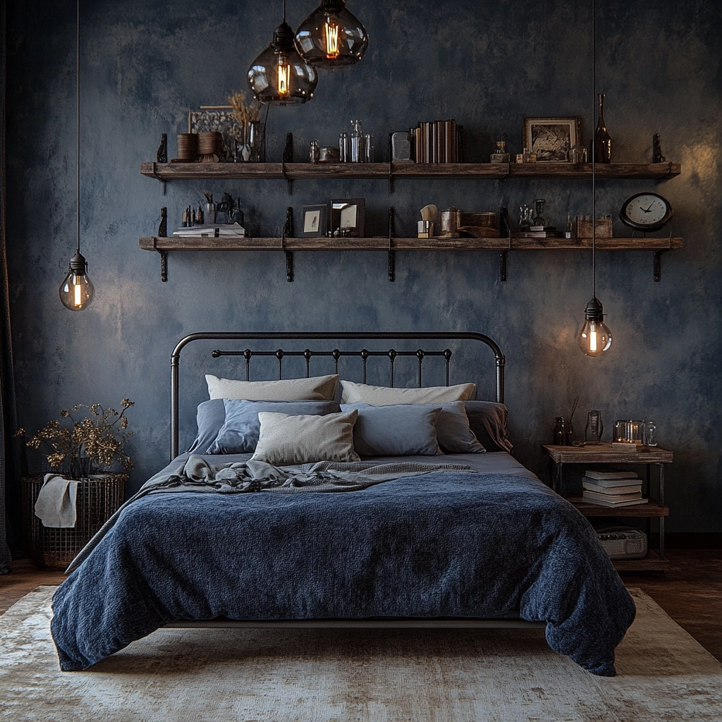rustic farmhouse bedroom decor ideas 37