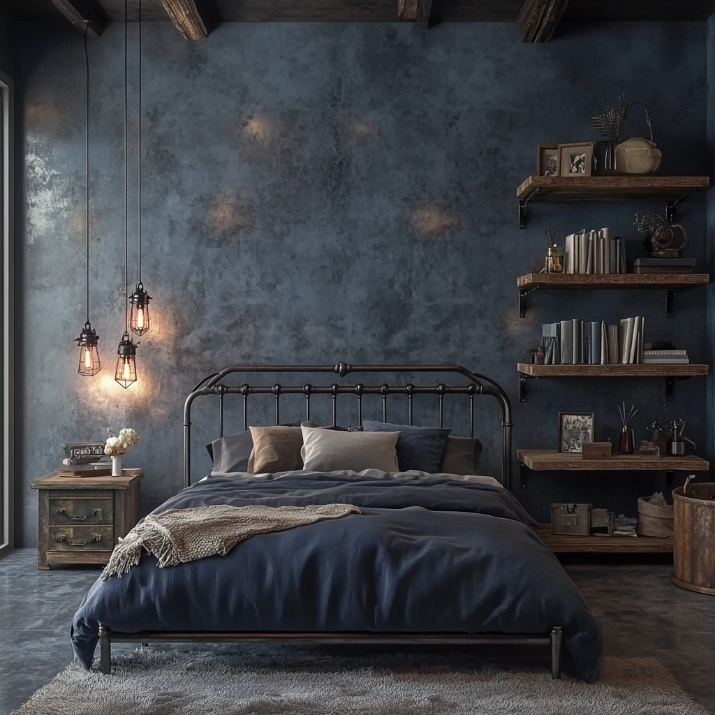 rustic farmhouse bedroom decor ideas 38