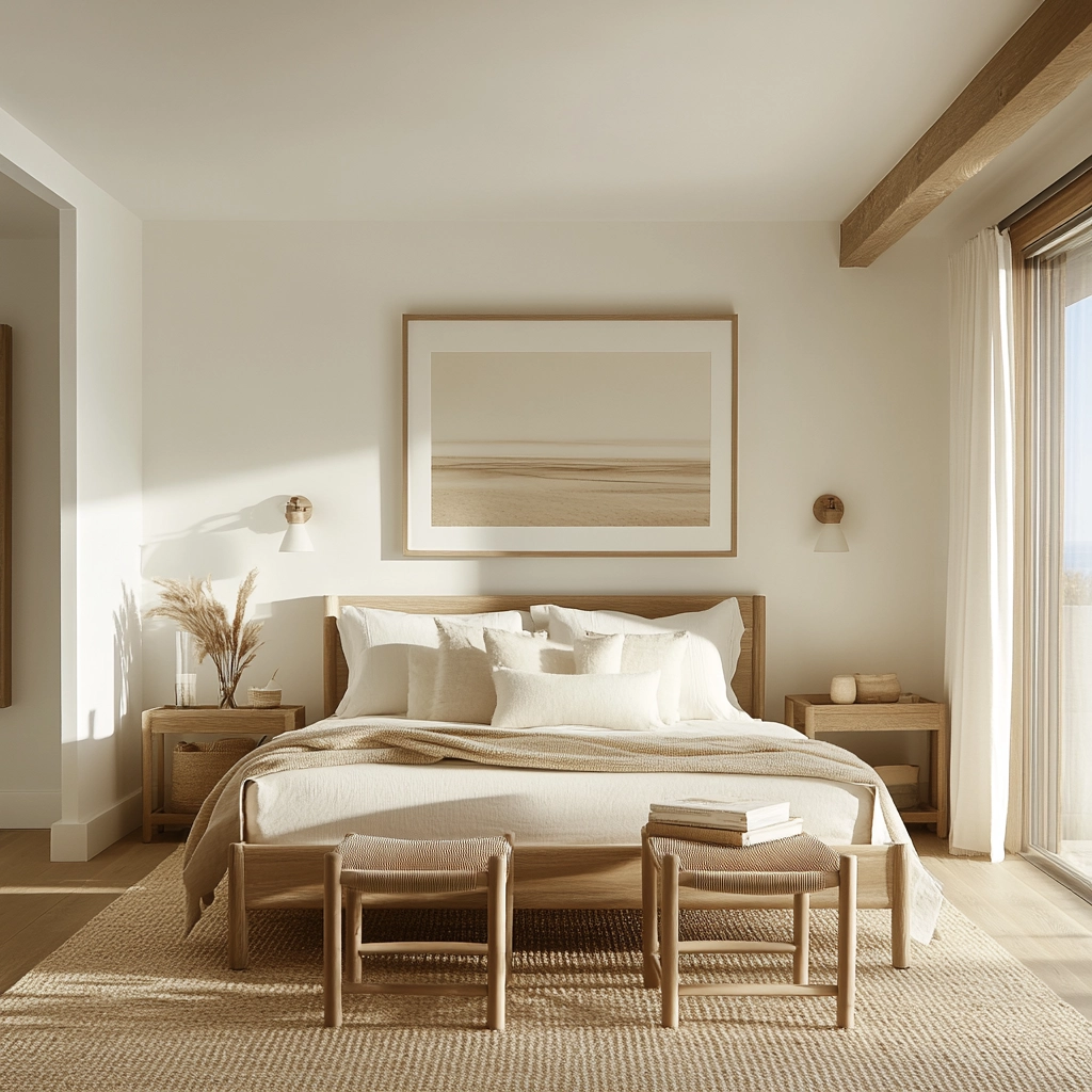 rustic farmhouse bedroom decor ideas 48