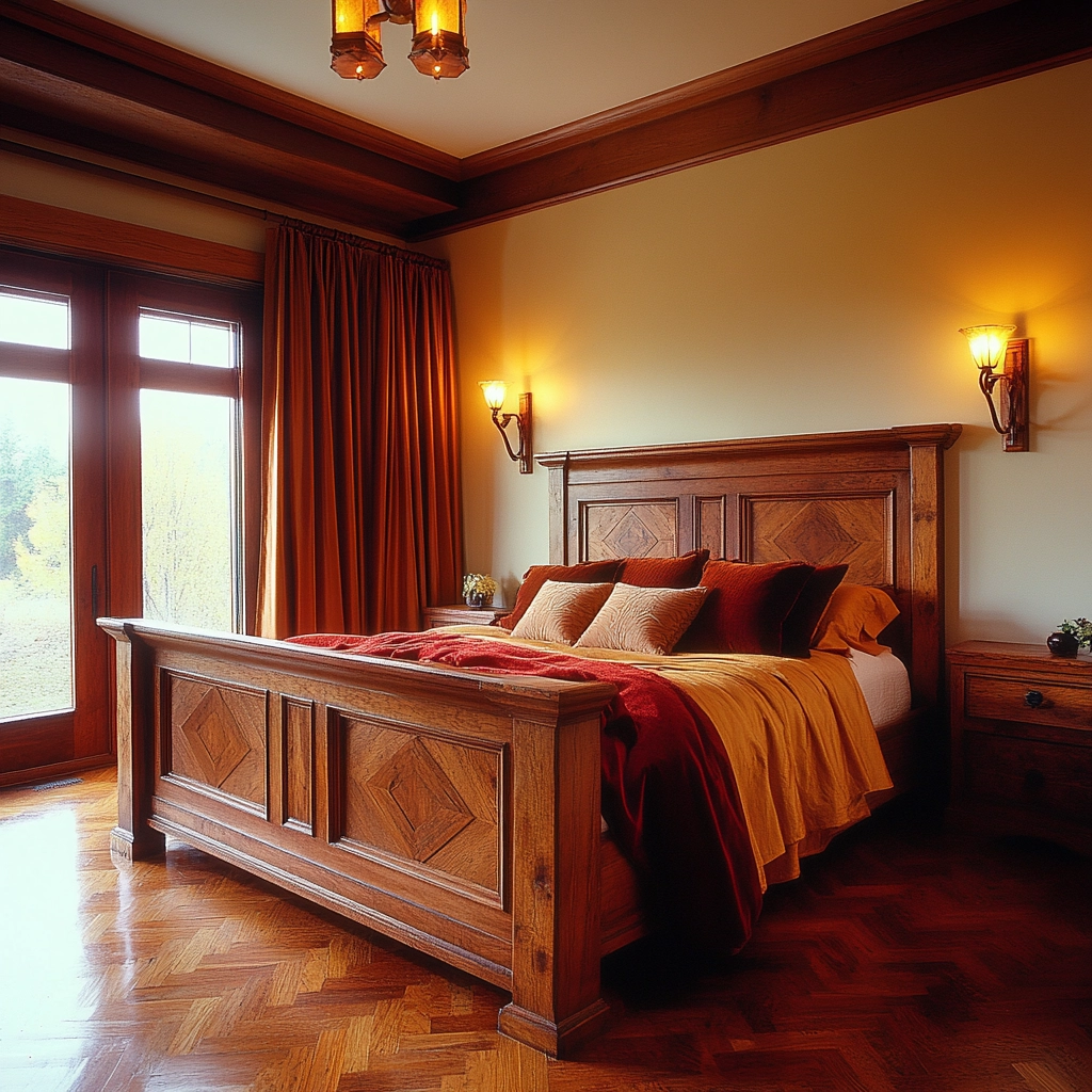 rustic farmhouse bedroom decor ideas 56