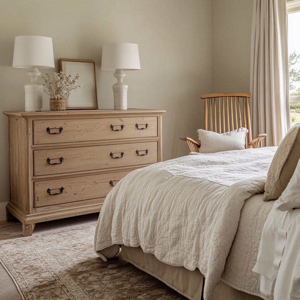rustic farmhouse bedroom decor ideas 7