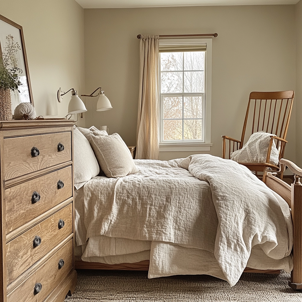 rustic farmhouse bedroom decor ideas 8