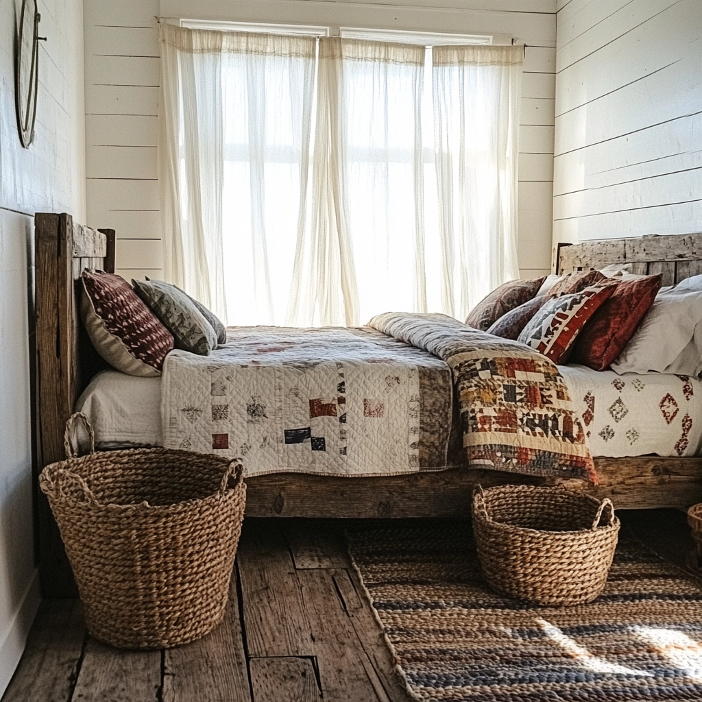 rustic farmhouse bedroom ideas 4