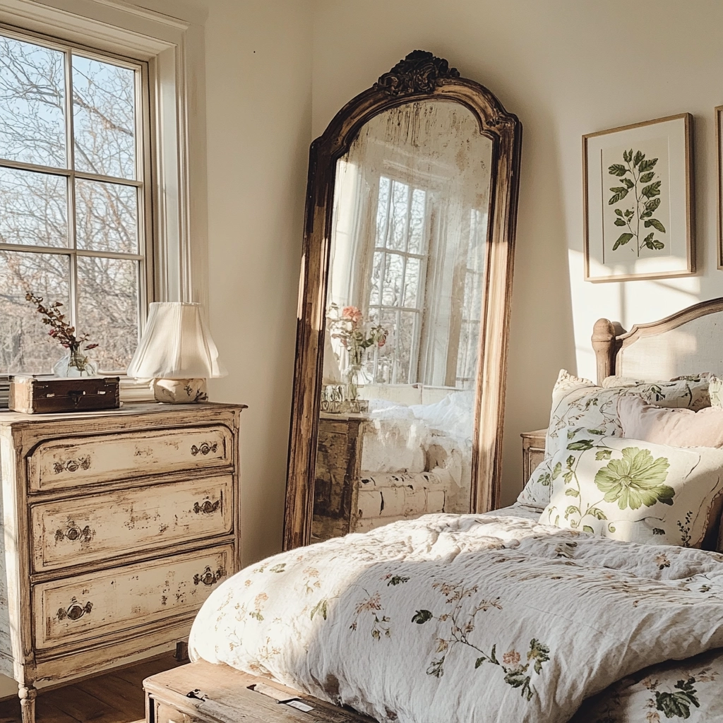 rustic farmhouse bedroom ideas 43
