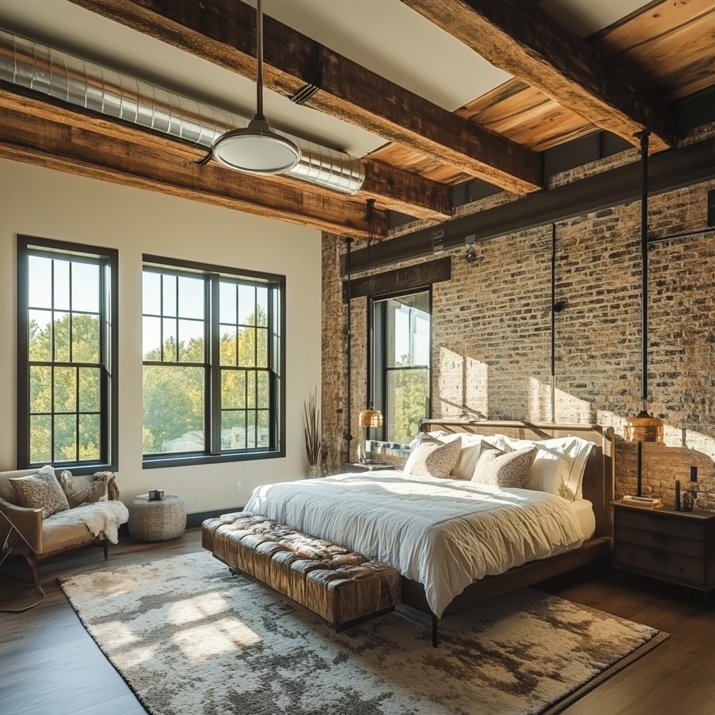 rustic farmhouse bedroom ideas 50
