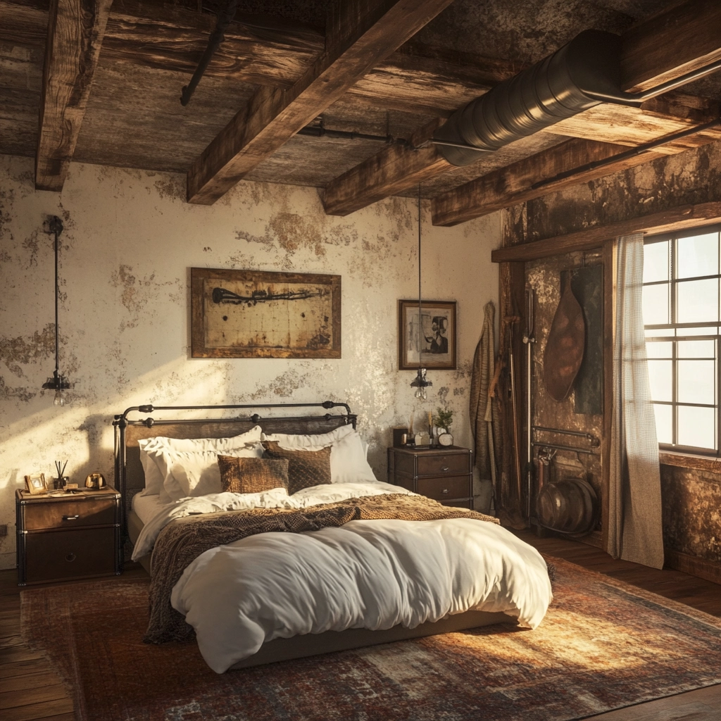 rustic farmhouse bedroom ideas 52