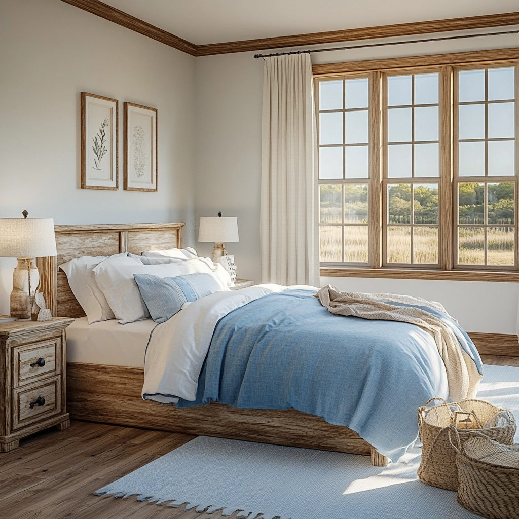 rustic farmhouse bedroom ideas 55