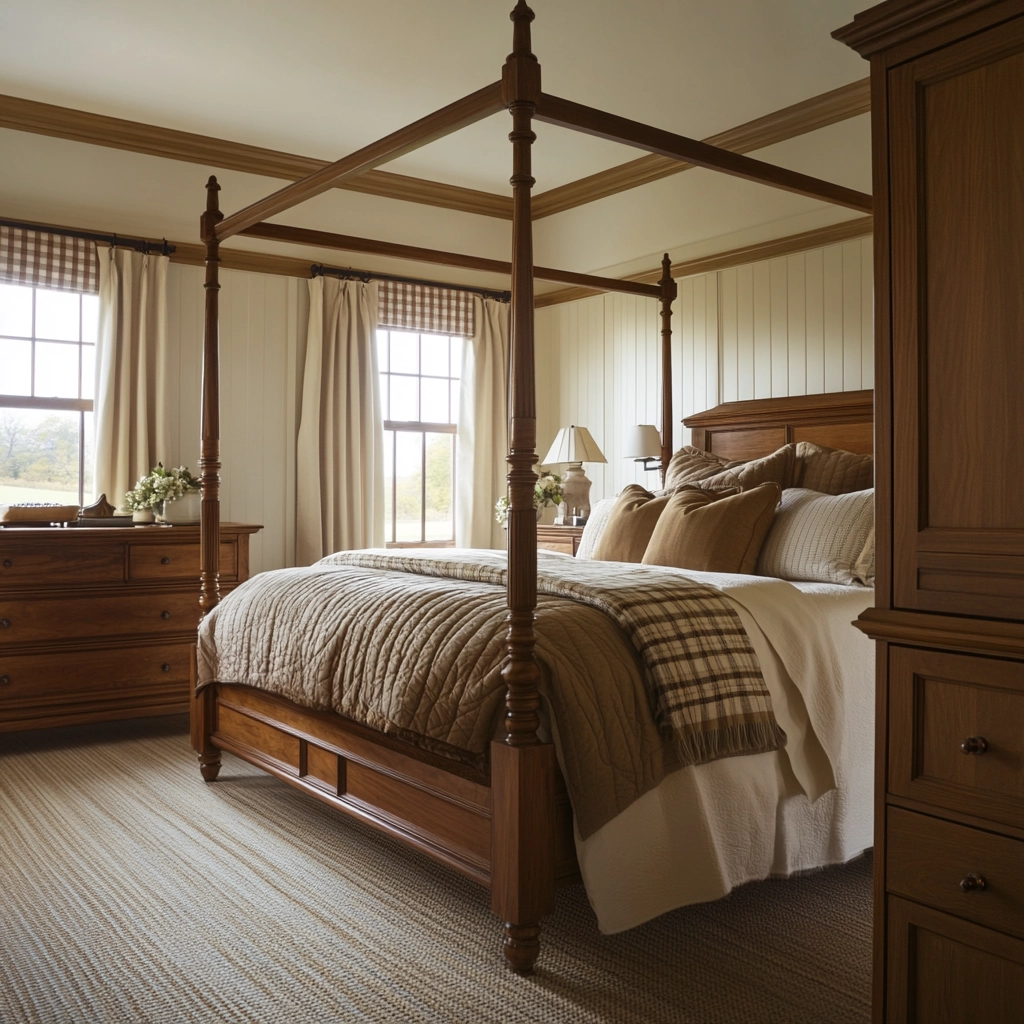 rustic farmhouse bedroom ideas 65