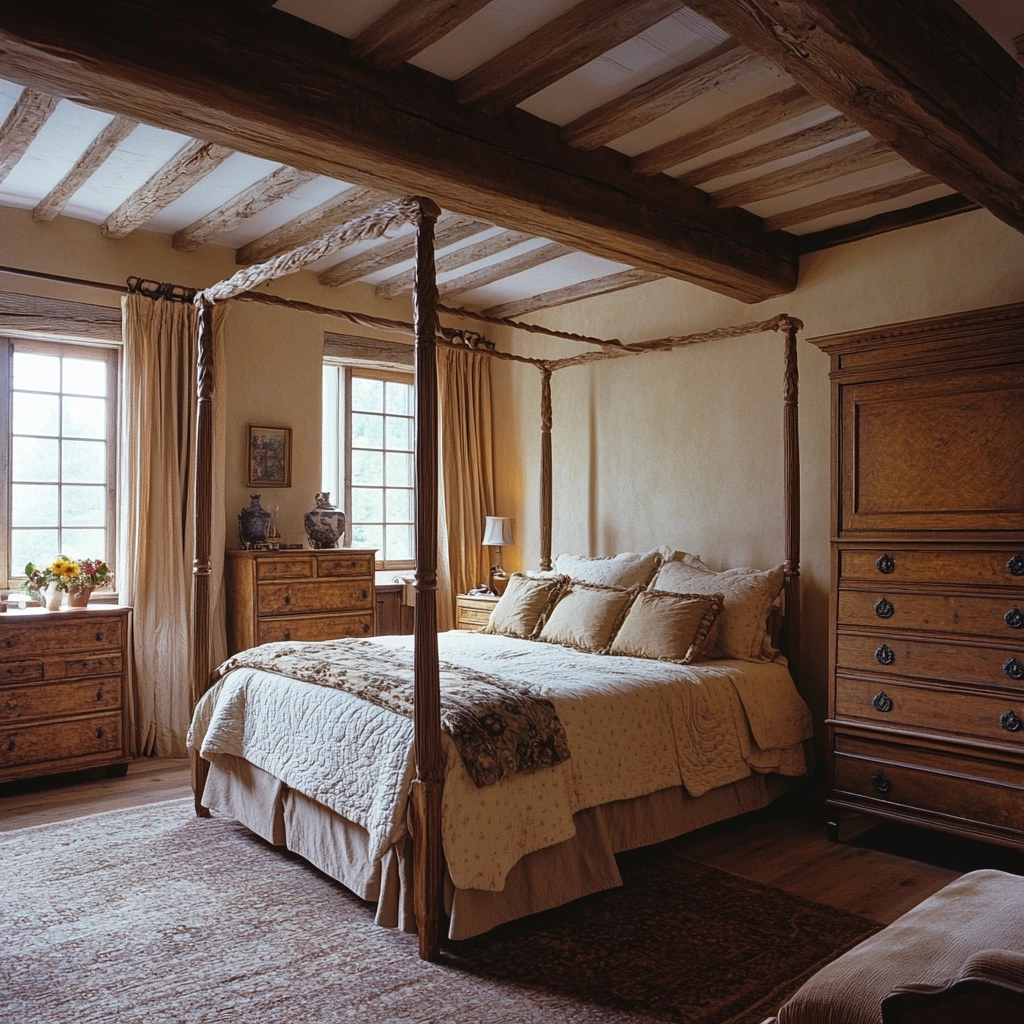 rustic farmhouse bedroom ideas 67