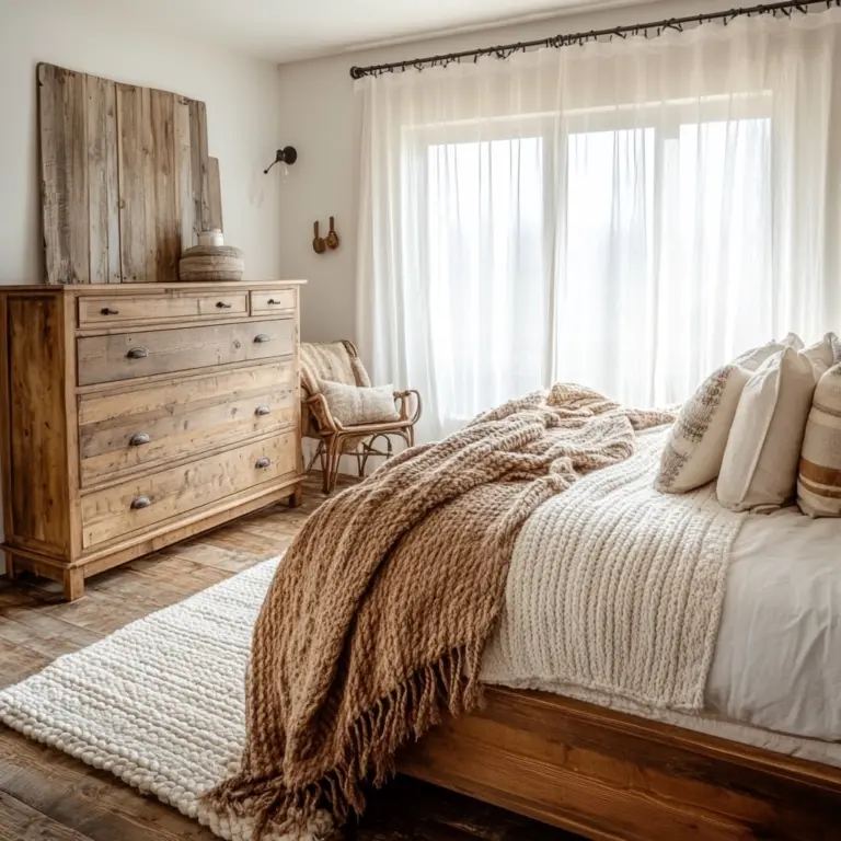 rustic farmhouse bedroom master suite 1