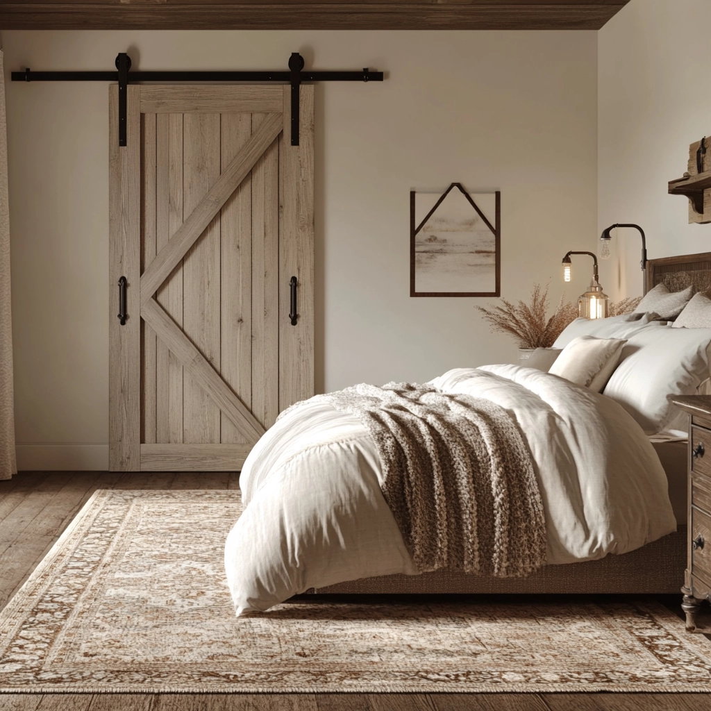 rustic farmhouse bedroom master suite 11