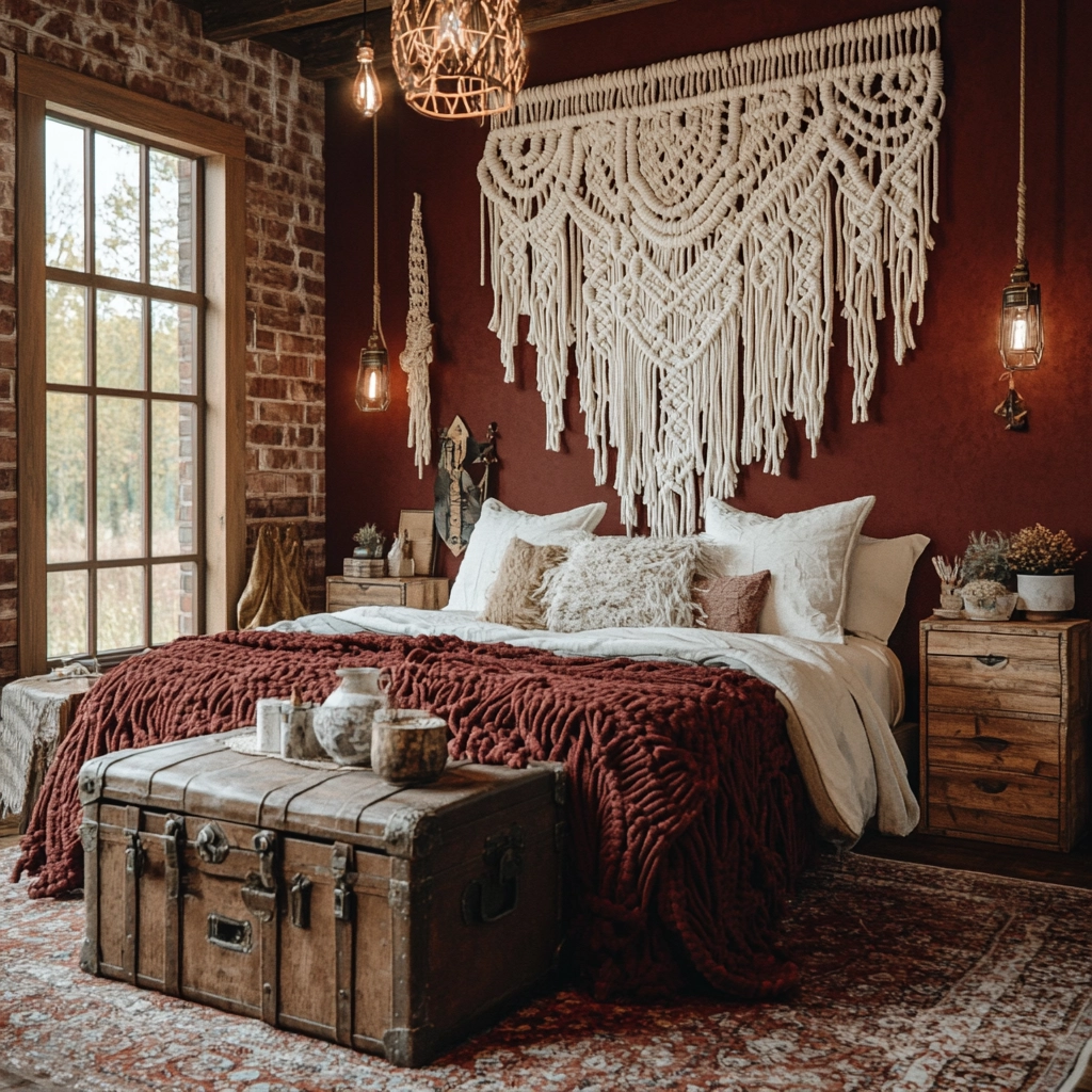 rustic farmhouse bedroom master suite 14