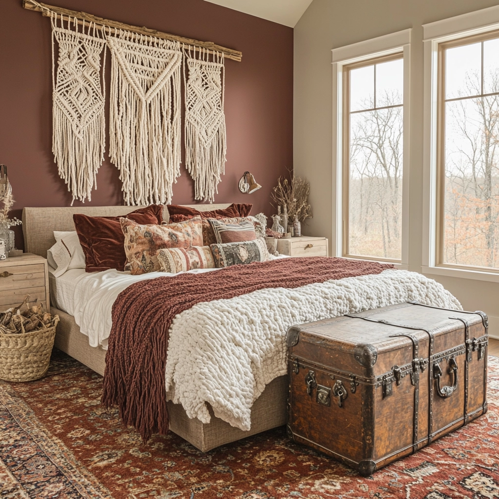 rustic farmhouse bedroom master suite 15