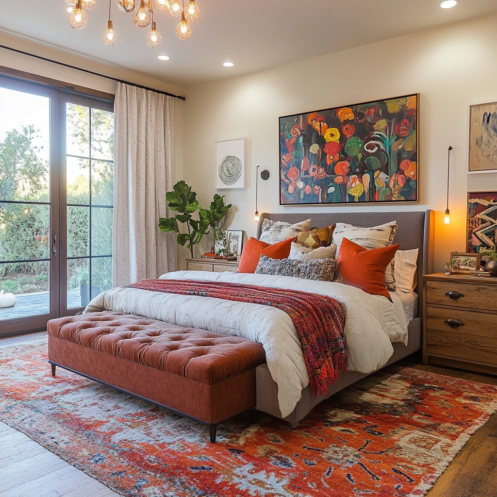 rustic farmhouse bedroom master suite 38